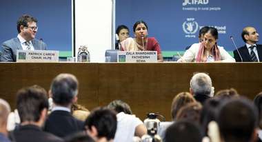 Zala Shardaben Fathesinh at the Opening Ceremony of the 45th Session of the Committee on World Food Security 