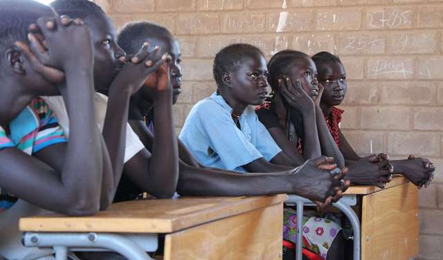 Schüler im Südsudan. 