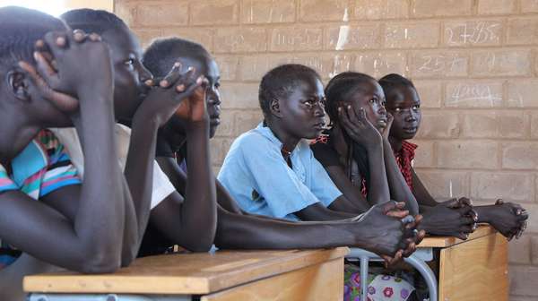 Schüler im Südsudan. 