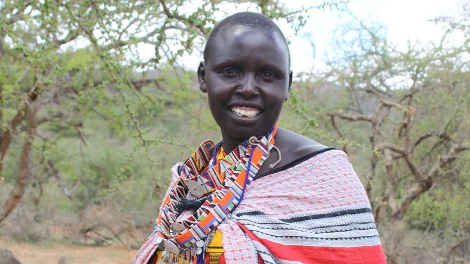 Jackline Melau, Aufseherin im Wasserkiosk in Kenia, Nentaraja.