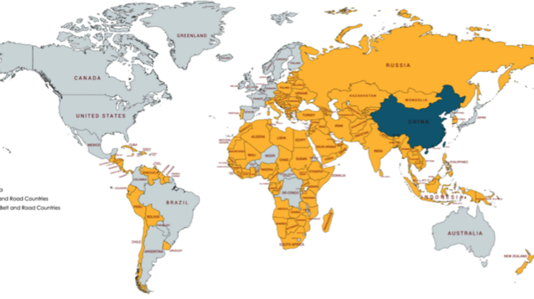 Grafik Weltweit umfasst die BRI rund 140 Länder mit einer Vereinbarung, in denen zusammen zwei Drittel der Weltbevölkerung leben.