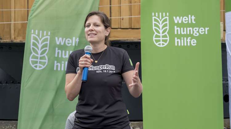 Programmdirektorin Bettina Iseli auf dem #ZeroHungerRun 2019 in Köln.