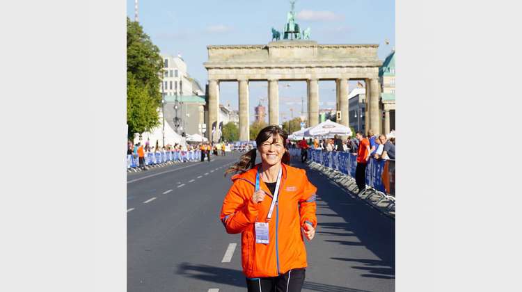 Die ehemalige deutsche Langstreckenläuferin Uta Pippig, 2021. 