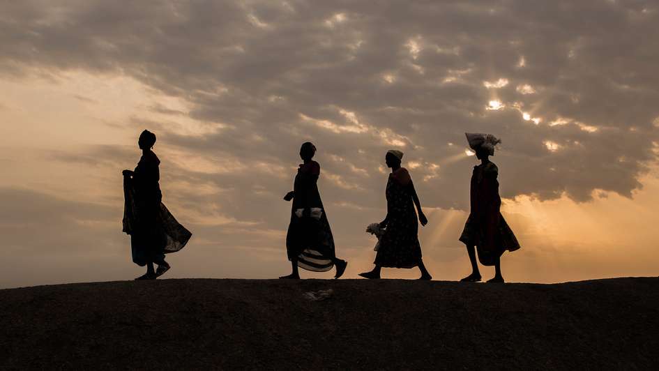 Frauen im Flüchtlingscamp Bentiu im Südsudan