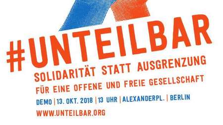 Logo der Demonstration #unteilbar