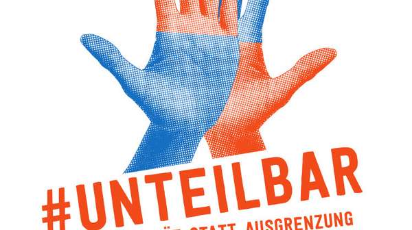 Logo der Demonstration #unteilbar