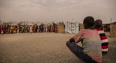 Ankunft der Schutzsuchenden im Flüchtlingscamp Bentiu, Südsudan.