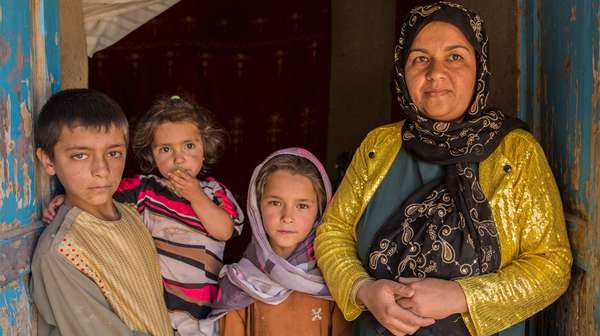 Eine Familie in Afghanistan. 