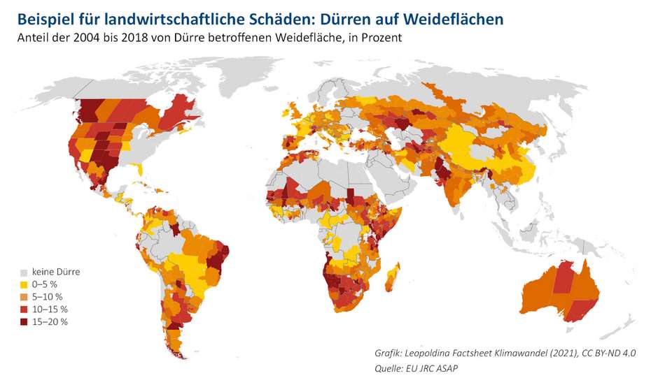 Dürren weltweit von 2004 - 2018. 