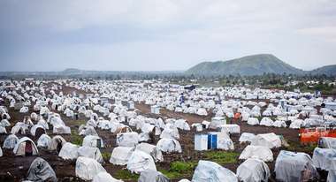 Ein Flüchtlingscamp im Kongo.