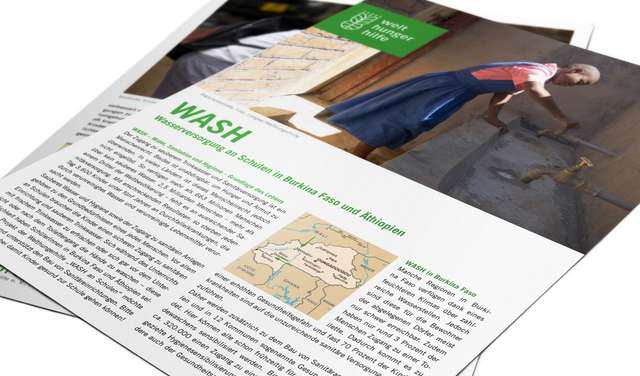 Projektblatt WASH: Wasserversorgung an Schulen in Burkina Faso und Äthiopien