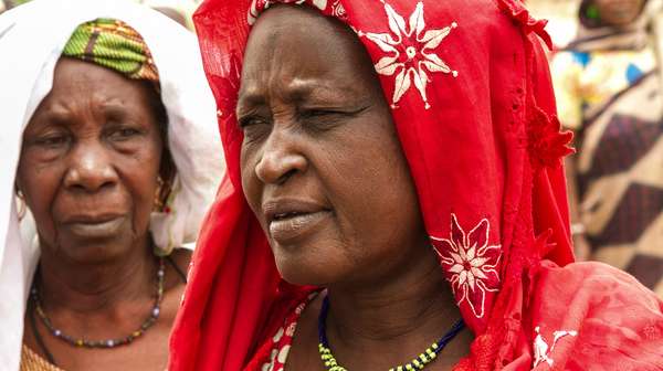 Zwei Frauen in Mali. 