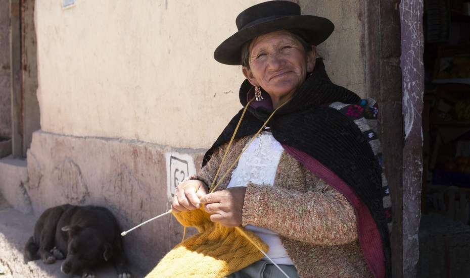 Hilda Machuca, eine ehemalige Alpakazüchterin.