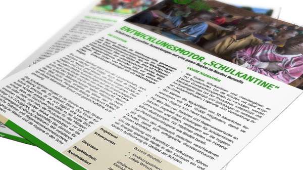 Factsheet Welthungerhilfe Schulkantinen, Burundi.