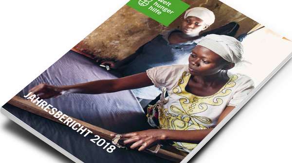 Cover des Jahresbericht 2018 der Welthungerhilfe.
