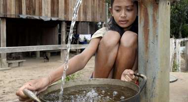 Wasserbeschaffung Kambodscha Mädchen