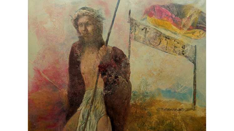 Öl auf Leinwand von Sabina Sakoh: Jesus
