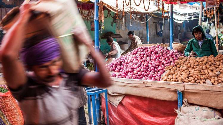 Ein Markt in Jahmshedpur, Jharkand. 