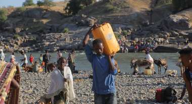 Flüchtlinge aus der äthiopischen Region Tigray im Sudan.