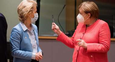 Angela Merkel und Ursula von der Leyen im Juli 2020 in Brüssel.