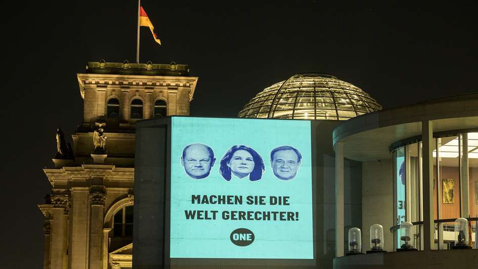 Nachricht an die Kanzlerkandidat*innen 2021, Berlin. 