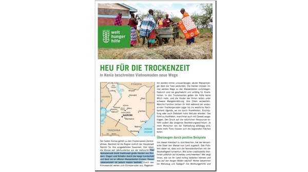 Deckblatt: Publikation "Heu für die Trockenzeit"