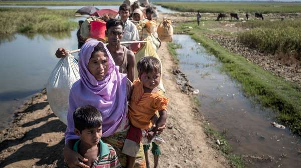 Flüchtlinge der Rohingya in Cox's Bazar, Bangladesch, 2018.