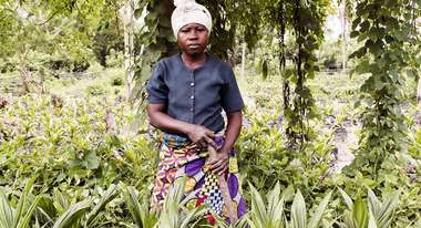 Eine Projektteilnehmerin in Nord-Kivu, Demokratische Republik Kongo