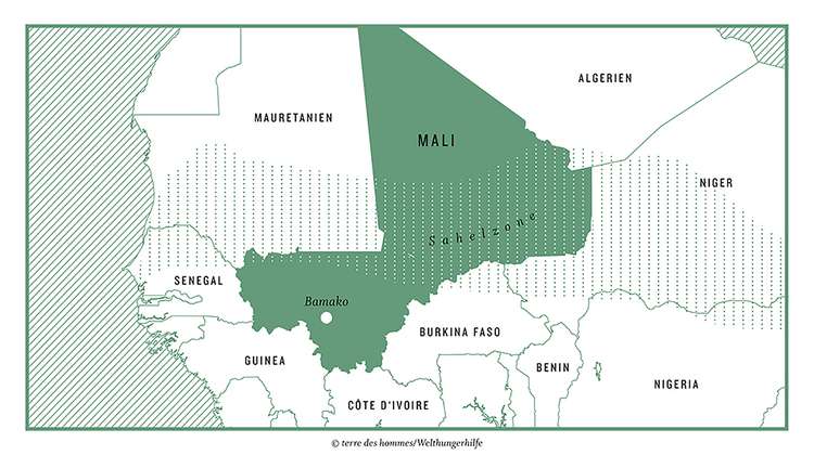 Landkarte Mali