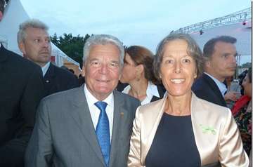 Bundespräsident Joachim Gauck mit Brigitte Oldenburg