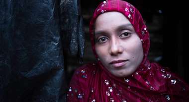 Geflüchtete Rohingya Frau Mymoza