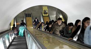 U-Bahnschacht in Nordkorea.