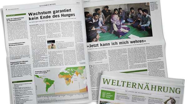 Deckblatt: Zeitung Welternährung Ausgabe 3/2013