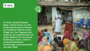 Welthunger-Index 2022: Ernährungsschulung für Frauen in Nepal.