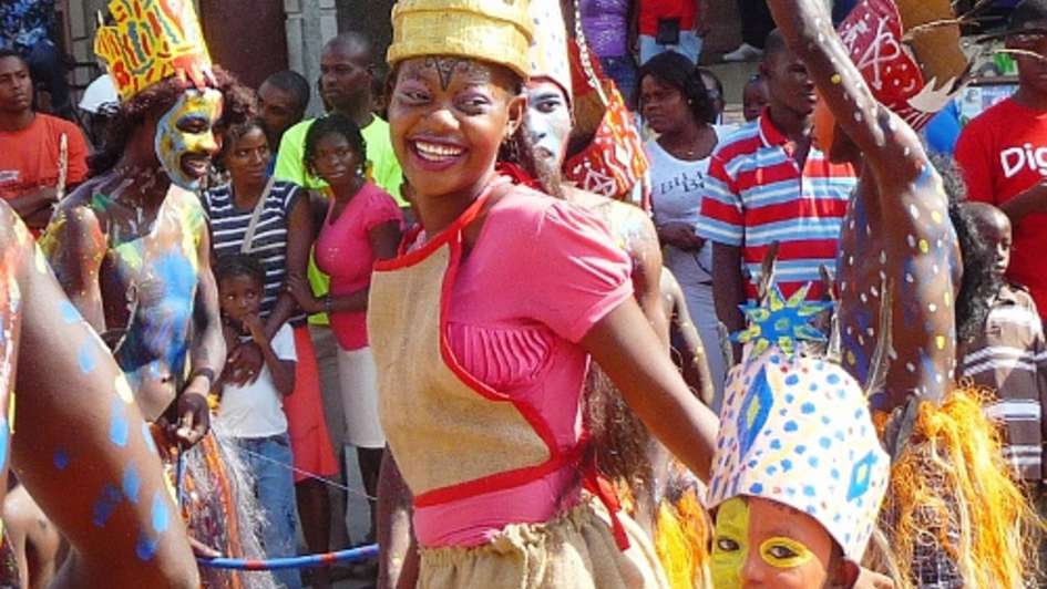 Haitianer feiern Karneval.