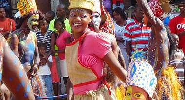 Haitianer feiern Karneval.