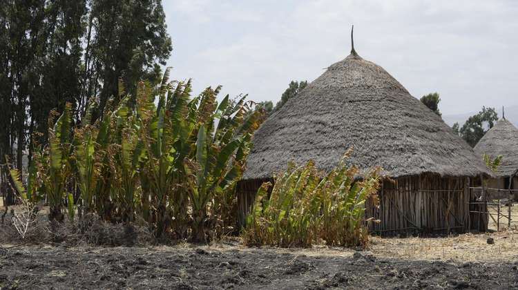 Kleines Bauernhaus in Äthiopien