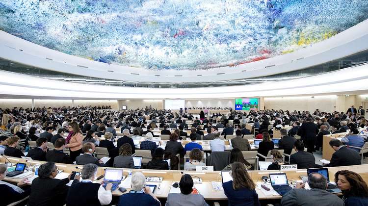 Bild: Der UN-Menschenrechtsrat in Genf.