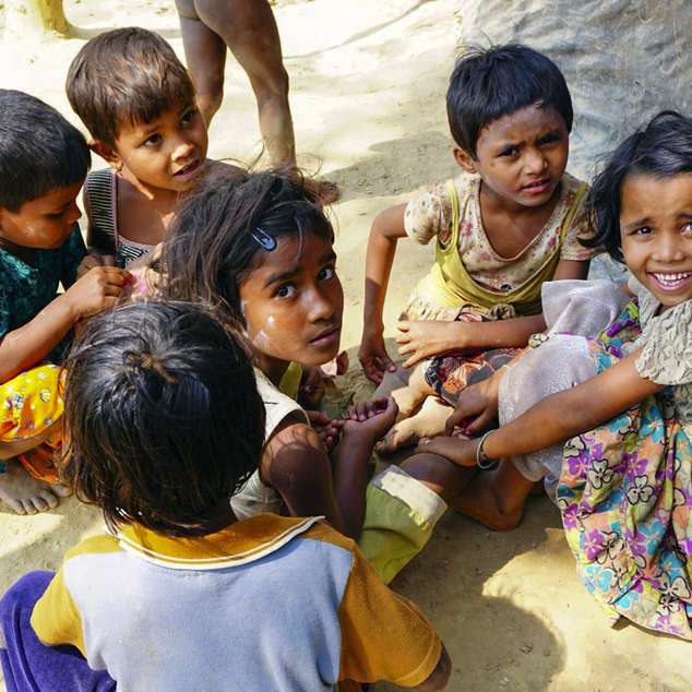 Geflüchtete Kinder in Bangladesch