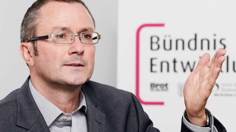 Peter Mucke, Geschäftsführer des Bündnis' Entwicklung Hilft