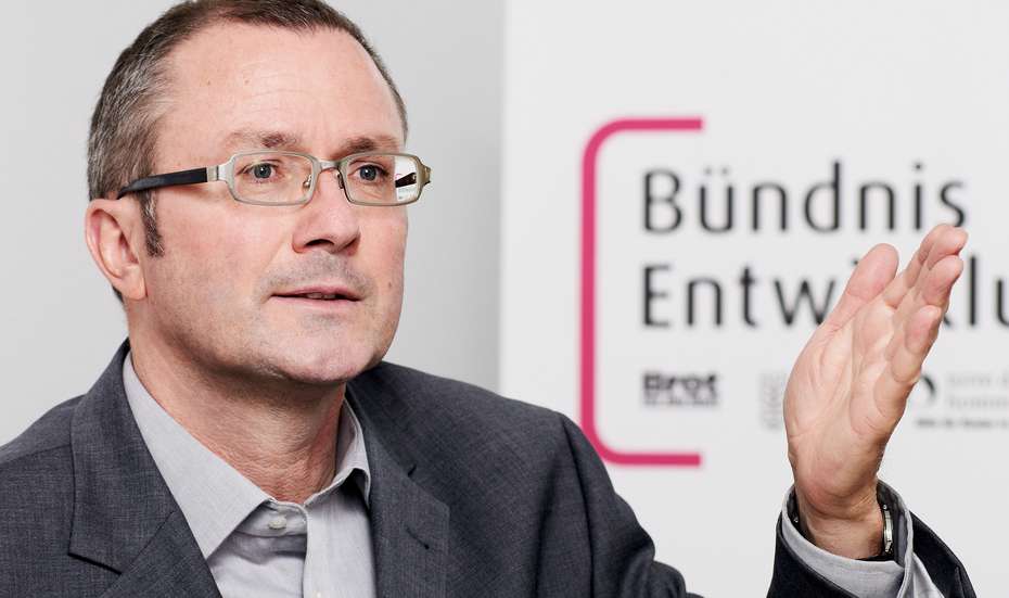 Peter Mucke, Geschäftsführer des Bündnis' Entwicklung Hilft