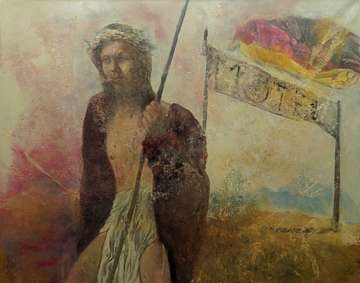 Öl auf Leinwand von Sabina Sakoh: Jesus