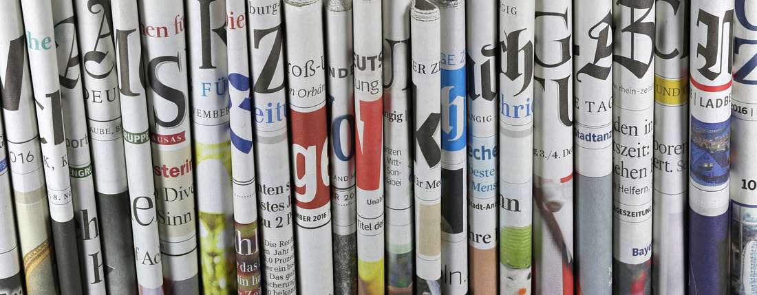 Verschiedene regionale und Überregionale deutsche Tageszeitungen