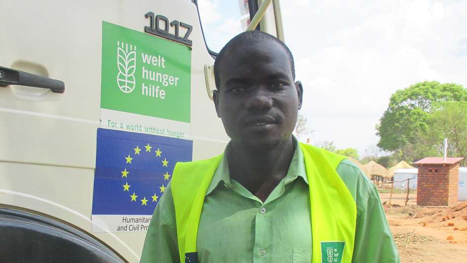 Moses Yokwe ist einer von 60 "Hygiene Promoters" im Bidibidi-Camp