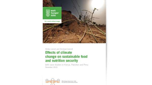Publication Cover: Effects of Climate Change on Sustainable Food and Nutrition Security
