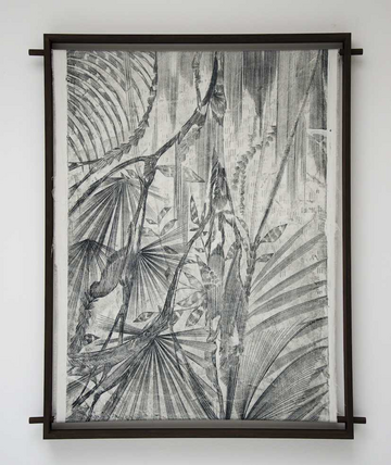 Öl auf Nessel (Monotopie) von Alexander Ernst Voigt: rainforest, 2018